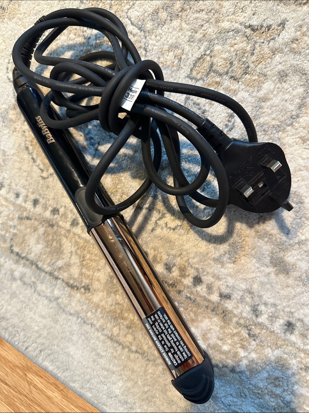 BaByliss Black and Silver Hair Styling Iron (European)